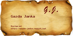 Gazda Janka névjegykártya